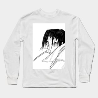 aoshi the oniwabanshu ninja ecopop anime art Long Sleeve T-Shirt